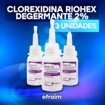 Riohex Clorexidina 2% Solução Degermante 100ml - 3 Unidades