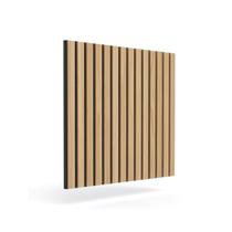 Ripado Acústico de Madeira Mdf Clara com Base de Poliuretano Antiruído Ydècory