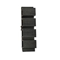 Ripado ext madeira ecológica preto barra 2,90 m x 21,90 cm - Formaco