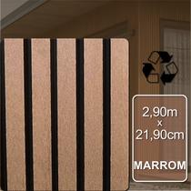 Ripado Externo Marrom de Madeira Ecológica 2,90m x 21,90cm - cada barra equivale a 0,63m²