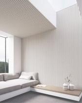 Ripado Interno de Poliestireno - Cinza Claro Liso 2,90m x 15cm 1cm espessura Ripado Interno de Poliestireno - Cinza Claro Liso 2,90m x 15cm 1cm espessura