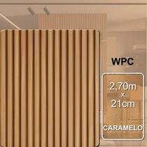 Ripado Interno de WPC Caramelo 2,70m x 21cm 1cm espesura