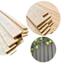 Ripas De Mdf Kit Com 10 Unidades, Para Painel Ripado Madeira