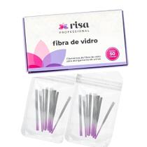 RISA - Fibra de Vidro em Tufinhos com 7cm para Alongamento de Unhas - 50 unid