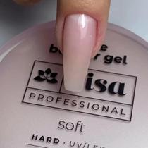 RISA - Gel Hard Builder Nude Soft - Construtor Para Alongamento Unhas Fibra Gel - 30g
