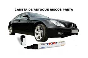 Riscos na pintura do seu carro ou moto caneta para retoque preta solida