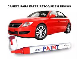 Riscos na pintura do seu carro ou moto caneta para retoque vermelha