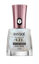 Risqué Diamond Gel Top Coat Fixador Efeito Cristal 9,5ml