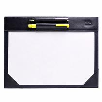 Risque Rabisque A4 com Porta Canetas Duplo em Couro Artlux RR016 - Risque Rabisque A4 com Porta Canetas Duplo em Couro Artlux RR016 -