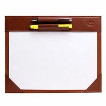 Risque Rabisque A4 com Porta Canetas Duplo em Couro Artlux RR016 - Risque Rabisque A4 com Porta Canetas Duplo em Couro Artlux RR016 -