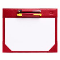 Risque Rabisque A4 com Porta Canetas Duplo em Couro Artlux RR016 - Risque Rabisque A4 com Porta Canetas Duplo em Couro Artlux RR016 -