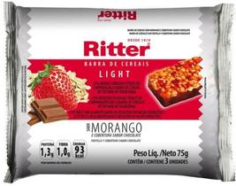 Ritter cereal light sm 03x25g morango Ritter cereal light sm 03x25g morango