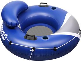 River Tube Pafolo Heavy Duty inflável de 53 cm com porta-copos