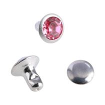 Rivets De Cristal De Alta Qualidade 6/8MM, 100 Peças Para Artesanato Em Couro E Decoração De Roupas