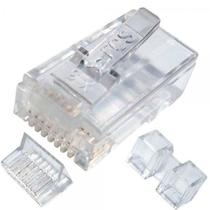 Rj45 Cat6 Furukawa com Capa Snap Cinza 10 Peças