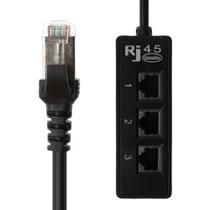 RJ45 Splitter Connector 1 Macho para 3 Fêmea Módulo Adaptador - Lightbek Official Store