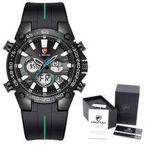 Rlógio CHEETAH CH16011BYB Masculino à prova d água Esportivo Display Duplo