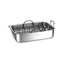 Roaster Cuisinart Classic 15 em aço inoxidável com suporte antiaderente