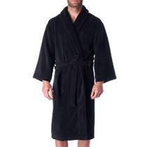Robe Alpine Swiss Aiden Masculino 100% Algodão Felpa Preto Robe Alpine Swiss Aiden Masculino 100% Algodão Felpa Preto