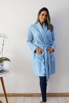 Robe atoalhado azul