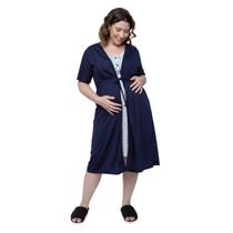 Robe Avulso Gestante Manga Curta com Cordão - Linda Gestante Robe Avulso Gestante Manga Curta com Cordão - Linda Gestante