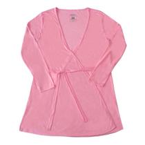 Robe b + manga longa liso pink