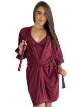 Robe Com Renda Caimento Kimono Hobby Amarração