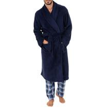 Robe de Fleece Confortável para Homem IZOD, Azul Marinho, Tamanho Único Robe de Fleece Confortável para Homem IZOD, Azul Marinho, Tamanho Único