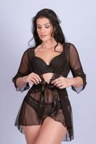 Robe de Renda e Tule - Stella Bernardi Robe de Renda e Tule - Stella Bernardi