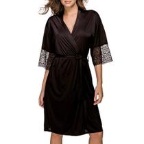 Robe DeMillus 31005 Microfibra - Preto Robe DeMillus 31005 Microfibra - Preto
