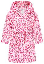 Robe ECGK Toddler Girl Pink Leopard 4-5T de flanela premium Robe ECGK Toddler Girl Pink Leopard 4-5T de flanela premium