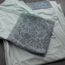 Robe em Microfibra e Detalhe em Renda Bicolor - Robe Suelen