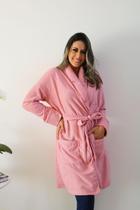 Robe feminino atoalhado rosa
