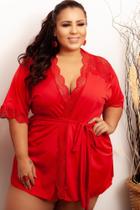 Robe Feminino em Liganete Plus Size - Ousadia Lingerie e Moda Praia