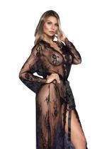 Robe Feminino Hobby Sex Rendão Luxo Com Transparência