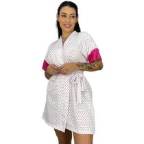 Robe Feminino Roupão Kimono c/ Renda nas Mangas 030EST