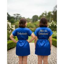 Robe/hobby/roby Para Debutante E Mãe Da Debutante Azul Royal