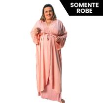 Robe Longo Feminino Plus Size Renda Maternidade Gestante Conforto