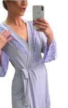 ROBE MANGA LONGA MICROFIBRA Cor:NevoaTamanho:G