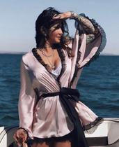 Robe Manga Morcego Rose Robe Manga Morcego Rose