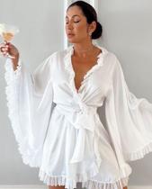 Robe Manga Morcego White Robe Manga Morcego White