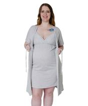 Robe Maternidade com Camisola Gestante de Alcinha - Linda Gestante