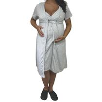 Robe Maternidade com Camisola Gestante de Alcinha - Linda Gestante