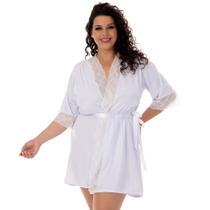 Robe Plus Size Hoby Hobbe Hobe Tamanho Grande Roupa De Dormir Linha Noite Noiva Lua De Mel