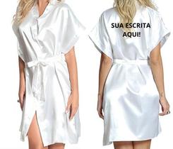 Robe roupão hobbe Personalizado todo em cetim