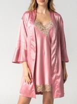 Robe Transpassado Inspirate 150110 Feminino Luxury Cetim Dull T. P/G Robe Transpassado Inspirate 150110 Feminino Luxury Cetim Dull T. P/G