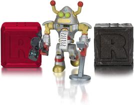 Roblox Action Collection - Brainbot 3000 Figure Pack + Two Mystery Figure Bundle Inclui 3 Itens Virtuais Exclusivos