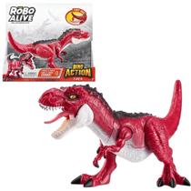 Robo Alive Dino Action T-rex Vermelho c/ Som Candide