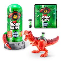 Robo Alive Dino DNA Dinossauro T-Rex Vermelho Com Slime Zuru Robo Alive Dino DNA Dinossauro T-Rex Vermelho Com Slime Zuru