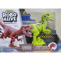 Robo Alive Raptor Dinossauro T-Rex Eletrônico da Candide
